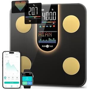 Runstar Scale Body Weight Smart Scale with 8-in-1 VA Display 22 Body Composition